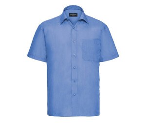 Russell Collection JZ935 - Camisa de popelina para hombre