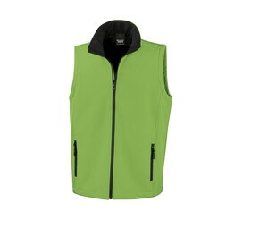 Result RS232 - Forro polar sin mangas para hombre Vivid Green/ Black