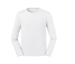 Russell RU100M - Camiseta de manga larga orgánica para hombres White