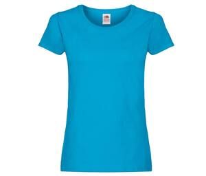 Fruit of the Loom SC1422 - Camiseta mujer cuello redondo Azure Blue