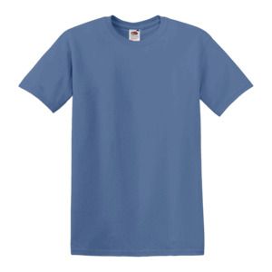 Fruit of the Loom SC220 - Camiseta de cuello redondo para hombre Azul cielo