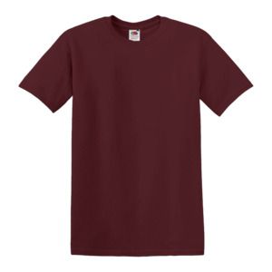 Fruit of the Loom SC220 - Camiseta de cuello redondo para hombre Brick Red