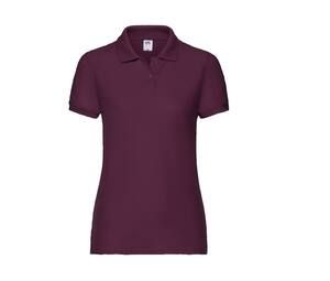 Fruit of the Loom SC281 - Polo piqué mujer Burgundy