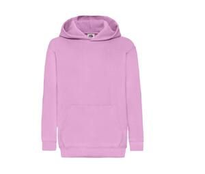 Fruit of the Loom SC371 - Sudadera con capucha para niños Light Pink