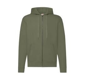 Fruit of the Loom SC374 - Sudadera con cremallera para hombre Classic Olive