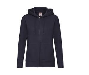 Fruit of the Loom SC375 - Sudadera con cremallera grande para mujer Deep Navy