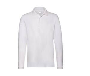 Fruit of the Loom SC384 - Polo de manga larga premium para hombre White