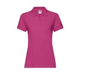 Fruit of the Loom SC386 - Polo de algodón para mujer Fucsia