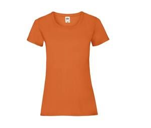 Fruit of the Loom SC600 - Camiseta de algodón Lady-Fit para mujer Naranja
