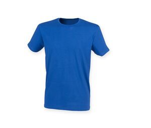 Skinnifit SF121 - Camiseta hombre algodón stretch Real Azul