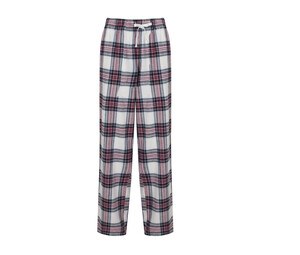 SF Women SK083 - Pantalón de pijama para mujer SK083 White / Pink Check