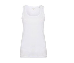 SF Women SK123 - Camiseta sin mangas elástica para mujer White