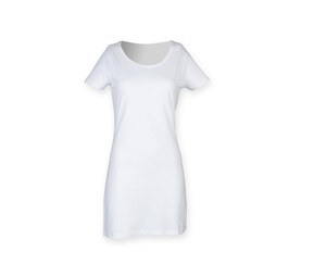 Skinnifit SK257 - Vestido camiseta mujer White