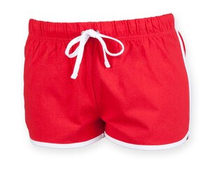 SF Mini SM069 - Shorts retro para Niños Rojo / Blanco