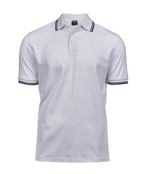 Tee Jays TJ1407 - Polo de Lujo Stretch A Rayas Para Hombre