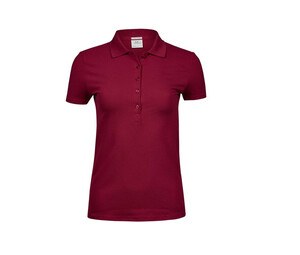 Tee Jays TJ145 - Polo de Lujo Stretch Para Mujer De color rojo oscuro