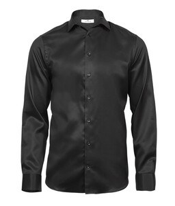Tee Jays TJ4021 - Camisa de Lujo Slim Fit Para Hombre Negro