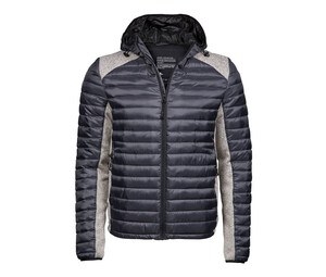 Tee Jays TJ9610 - Chaqueta Para Aire Libre Con Capucha Cruzada Para Hombre Space Grey / Grey Melange