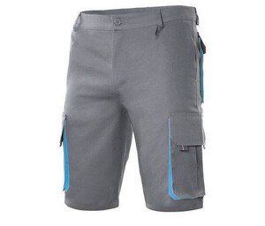 VELILLA V3007 - BERMUDAS MULTIPOCHES BICOLORE Grey / Sky Blue