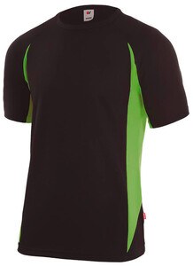 VELILLA V5501 - Camiseta técnica bicolor Negro / Tilo