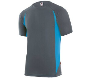 VELILLA V5501 - Camiseta técnica bicolor Grey / Sky Blue