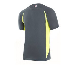 VELILLA V5501 - Camiseta técnica bicolor Grey/ Lime