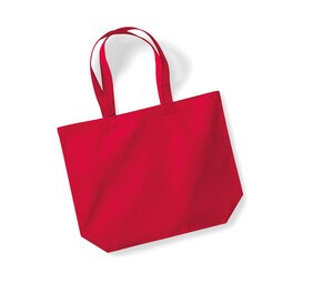 Westford mill WM265 - Maxi bolso de compras en algodón orgánico Classic Red