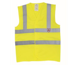 Yoko YK100R - Chaqueta de seguridad ignífuga Hi Vis Yellow