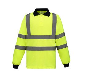 Yoko YK310 - Polo de manga larga de alta visibilidad Hi Vis Yellow