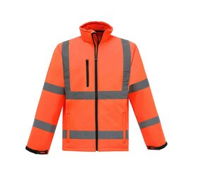 Yoko YKK09 - Chaqueta Softshell de alta Visibilidad Hi Vis Orange