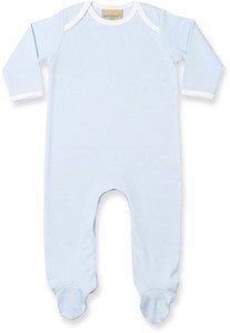 Larkwood LW053 - Traje Para Dormir En Contraste Pale Blue