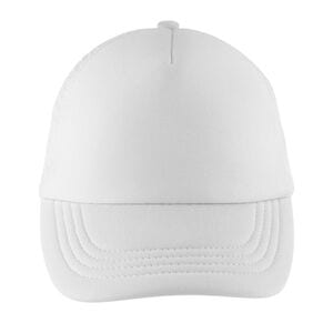 SOL'S 03091 - Bubble Kids Gorra De Malla De 5 Paneles De Niño Blanco