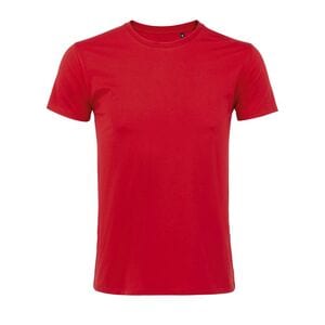 SOL'S 00580 - Imperial FIT Camiseta Ajustada Hombre Cuello Redondo Rojo
