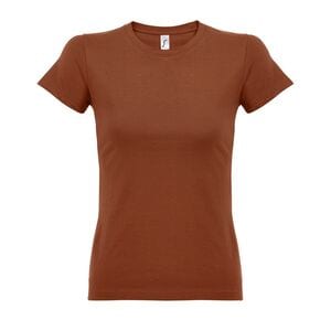 SOL'S 11502 - Imperial WOMEN Camiseta Mujer Cuello Redondo Terracotta