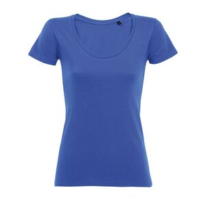 SOL'S 02079 - Metropolitan Camiseta De Mujer Con Cuello Redondo Escotado Azul royal