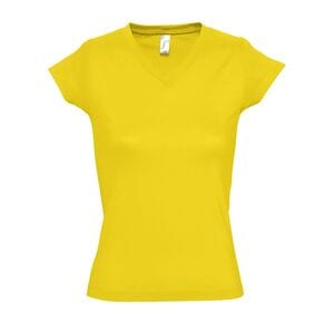 SOL'S 11388 - MOON Camiseta Mujer Cuello Pico Amarillo