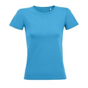SOL'S 02758 - Regent Fit Women Camiseta Ajustada De Mujer Con Cuello Redondo Aqua