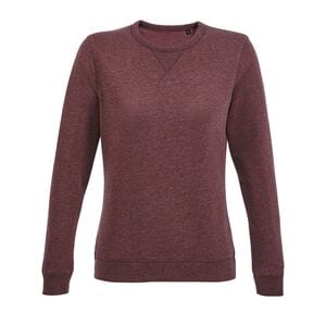 SOL'S 03104 - Sully Women Sudadera De Mujer Con Cuello Redondo Oxblood jaspeado