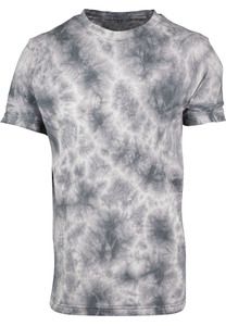 Build Your Brand BY071 - Camiseta con efecto tie dye batik lightgrey grey
