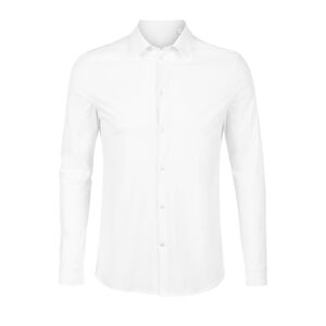 NEOBLU 03198 - Balthazar Men Camisa Hombre De Punto Liso Mercerizado Blanc optique