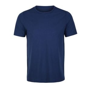 NEOBLU 03184 - Lucas Men Camiseta Hombre Manga Corta De Punto Liso Mercerizado Bleu intense