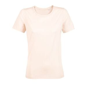 NEOBLU 03185 - Lucas Women Camiseta Mujer Manga Corta De Punto Liso Mercerizado Nude