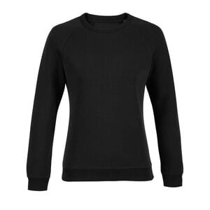 NEOBLU 03195 - Nelson Women Sudadera Mujer De French Terry Con Cuello Redondo Negro profundo