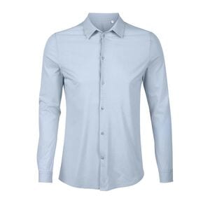 NEOBLU 03198 - Balthazar Men Camisa Hombre De Punto Liso Mercerizado Soft Blue
