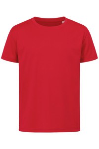 Stedman STE8170 - Camiseta interlock active-dry ss para niños Crimson Red