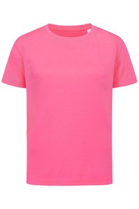 Stedman STE8170 - Camiseta interlock active-dry ss para niños Sweet Pink