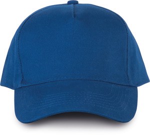 K-up KP135 - Gorra Algodón Orgánico - 5 paneles Azul royal