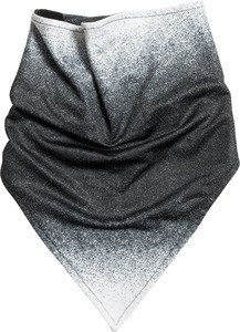 K-up KP419 - Bandana triangular con forro de polar Negro / Blanco