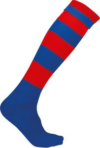 ProAct PA021 - CALCETINES DEPORTIVOS A RAYAS Dark Royal Blue / Sporty Red
