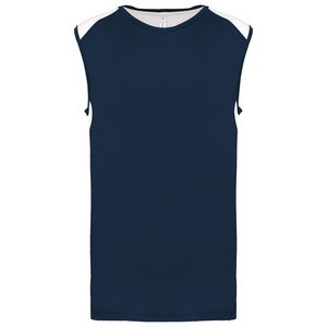 Proact PA475 - Camiseta deportiva sin mangas bicolor Sporty Navy / White